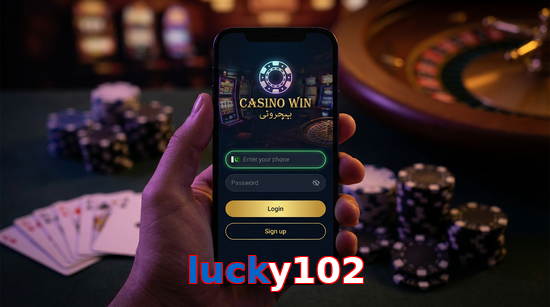 Main screen of Lucky102 login page for PK players